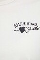 HUGO t-shirt bawełniany 50518315 beżowy