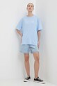 Roxy t-shirt bawełniany Essential Energy ERJKT04130 niebieski SS24