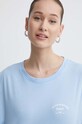 Roxy t-shirt bawełniany Essential Energy niebieski ERJKT04130