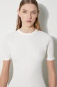 Y-3 cotton t-shirt Fitted SS Tee IV7749 beige