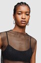 Топ AllSaints Calytrix W001JZ чорний SS24