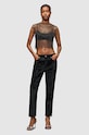 AllSaints top Calytrix negru W001JZ