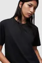 Βαμβακερό μπλουζάκι AllSaints Downtown μαύρο