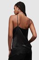 Топ с коприна AllSaints Ophelia черен WM190Z