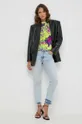 Бавовняна футболка Versace Jeans Couture барвистий