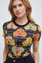 Μπλουζάκι Versace Jeans Couture μαύρο 76HAH6B8.JS342