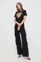 Bavlnené tričko Versace Jeans Couture čierna