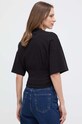 Odzież Versace Jeans Couture t-shirt bawełniany 76HAHG04.CJ00G czarny