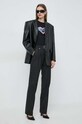 Tričko Versace Jeans Couture 76HAHL09.CJ02L černá SS24