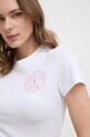 Versace Jeans Couture t-shirt biały 76HAHG06.CJ02G