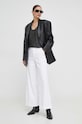 Pinko top lniany 103475.A1WJ szary SS24