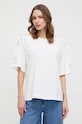 Pinko tricou din bumbac bej 103438.A1UA