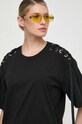 Pinko tricou din bumbac negru 103438.A1UA