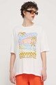 Billabong t-shirt bawełniany biały EBJZT00256
