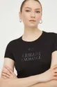 чорний Бавовняна футболка Armani Exchange