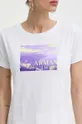 Armani Exchange t-shirt bawełniany biały