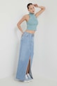 Pamučni pulover Moschino Jeans 0884.3706 plava SS24