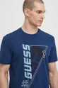 mornarsko modra Kratka majica Guess EWAN Moški