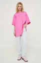 Βαμβακερό μπλουζάκι 2NDDAY2ND Lua TT - Daily Jersey ροζ