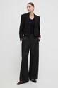 Weekend Max Mara top bawełniany 2415941082600 czarny SS24