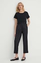 Weekend Max Mara t-shirt 2415971042600 czarny SS24
