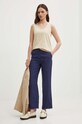 United Colors of Benetton top din bumbac 34G7DH00W bej SS24