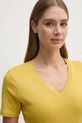 Хлопковая футболка United Colors of Benetton жёлтый 3GA2E4230