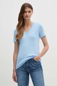 United Colors of Benetton tricou din bumbac albastru 3GA2E4230