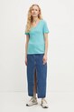 United Colors of Benetton tricou din bumbac 3GA2E4230 turcoaz AA00