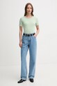 United Colors of Benetton t-shirt bawełniany 3GA2E16A0 zielony AA00