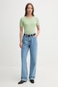 United Colors of Benetton t-shirt bawełniany 3GA2E16A0 zielony AA00
