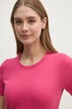 Хлопковая футболка United Colors of Benetton розовый 3GA2E16A0