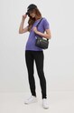 United Colors of Benetton tricou din bumbac 3GA2E16A0 violet AA00