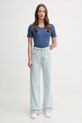Βαμβακερό μπλουζάκι United Colors of Benetton 3GA2E16A0 μπλε AA00