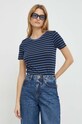 United Colors of Benetton t-shirt bawełniany niebieski 3OA6E16A0