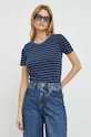 Bavlněné tričko United Colors of Benetton modrá 3OA6E16A0