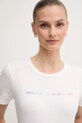 Odzież United Colors of Benetton t-shirt bawełniany 3GA2E16A2 biały