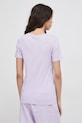 Одежда Хлопковая футболка United Colors of Benetton 3GA2E16A2 фиолетовой