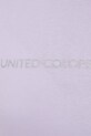 Хлопковая футболка United Colors of Benetton 3GA2E16A2 фиолетовой
