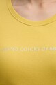 Хлопковая футболка United Colors of Benetton 3GA2E16A2 жёлтый
