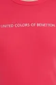rózsaszín United Colors of Benetton pamut póló