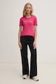 Хлопковая футболка United Colors of Benetton 3GA2E16A2 розовый SS25