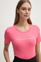 Хлопковая футболка United Colors of Benetton розовый 3GA2E16A2