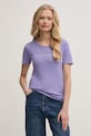 Бавовняна футболка United Colors of Benetton фіолетовий 3GA2E16A2