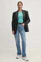 Хлопковая футболка United Colors of Benetton 3GA2E16A2 бирюзовый SS25