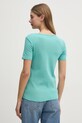 Одежда Хлопковая футболка United Colors of Benetton 3GA2E16A2 бирюзовый