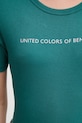 United Colors of Benetton tricou din bumbac 3GA2E16A2 turcoaz