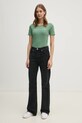 Хлопковая футболка United Colors of Benetton 3GA2E16A2 зелёный SS25