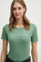 Хлопковая футболка United Colors of Benetton зелёный 3GA2E16A2