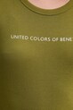 Βαμβακερό μπλουζάκι United Colors of Benetton 3GA2E16A2 πράσινο